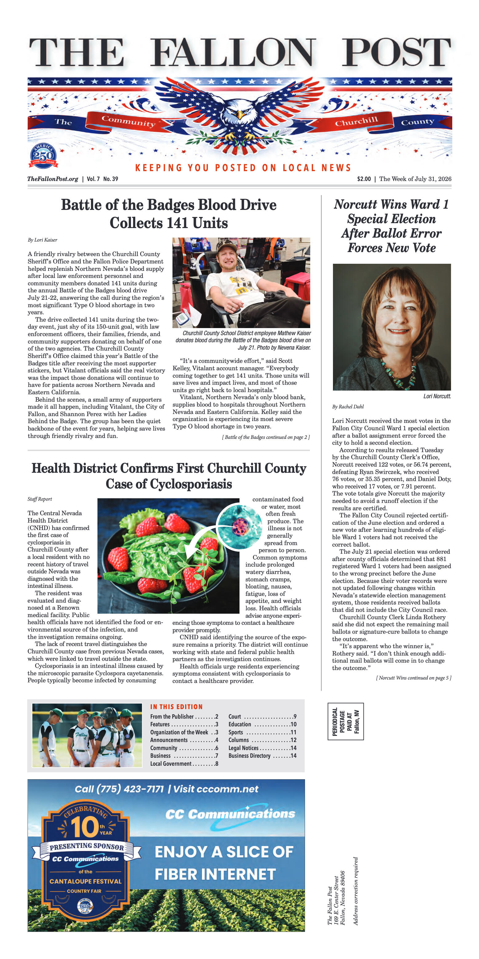 July 31, 2026 -Battle of the Badges Blood Drive Co - page 1