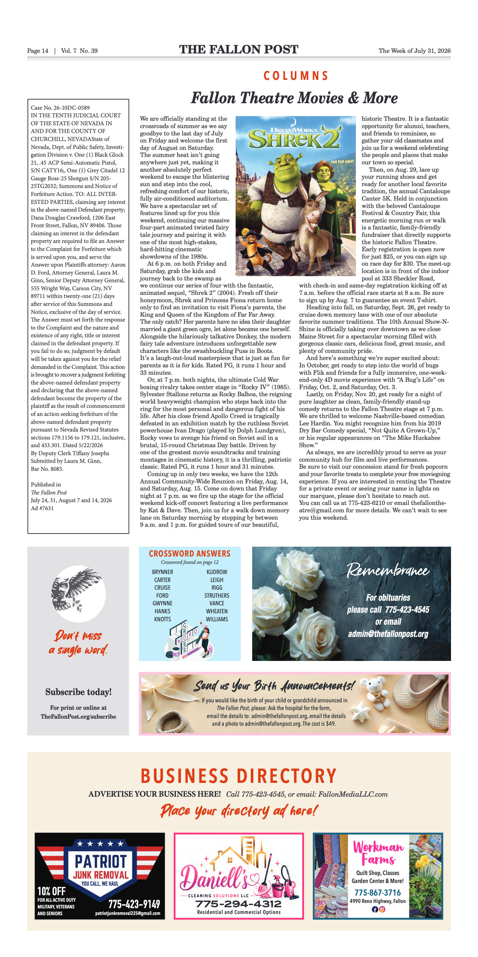 July 31, 2026 -Battle of the Badges Blood Drive Co - page 14