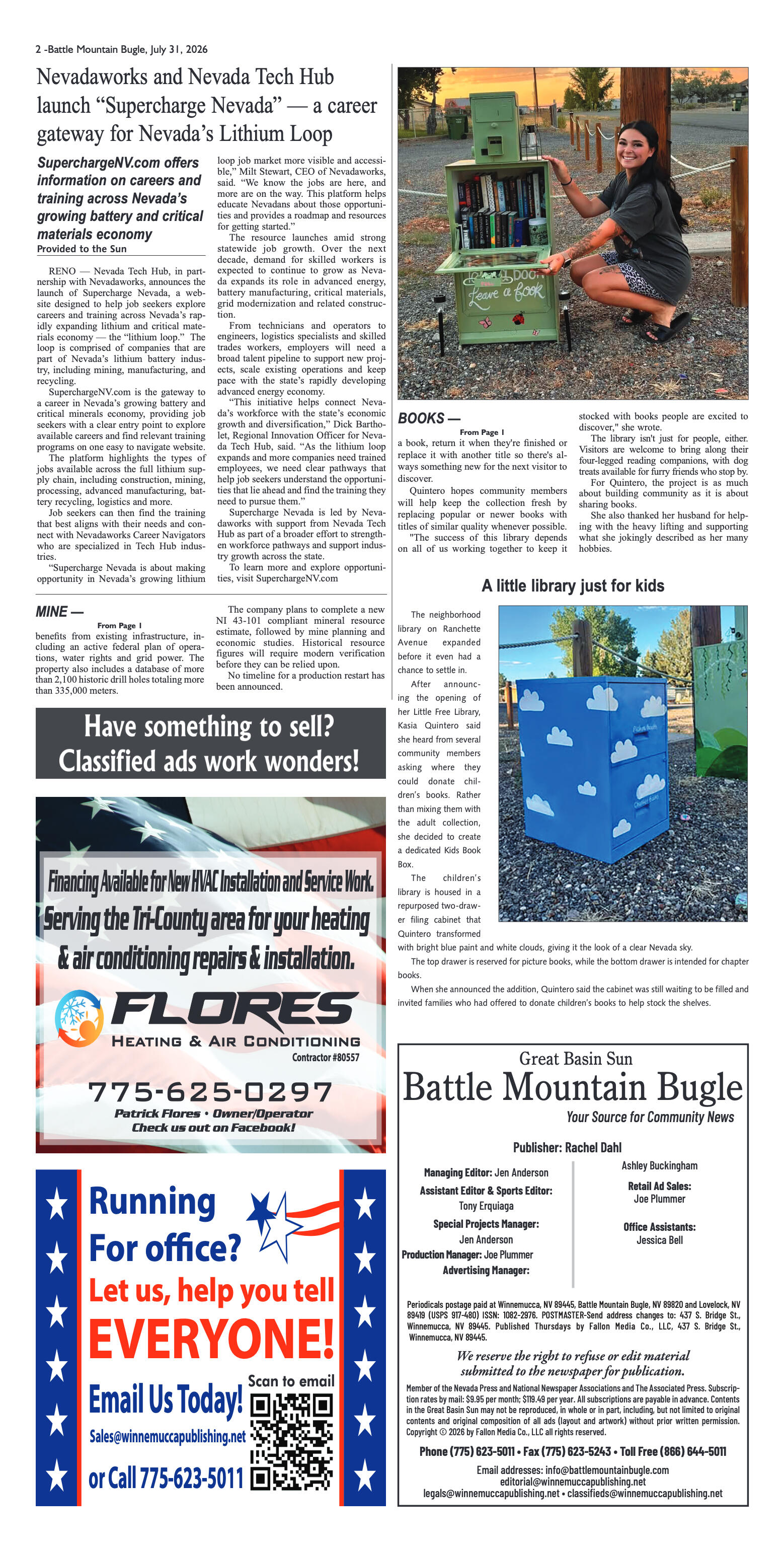 July 31, 2026 - Former newspaper box begins a new  - page 2