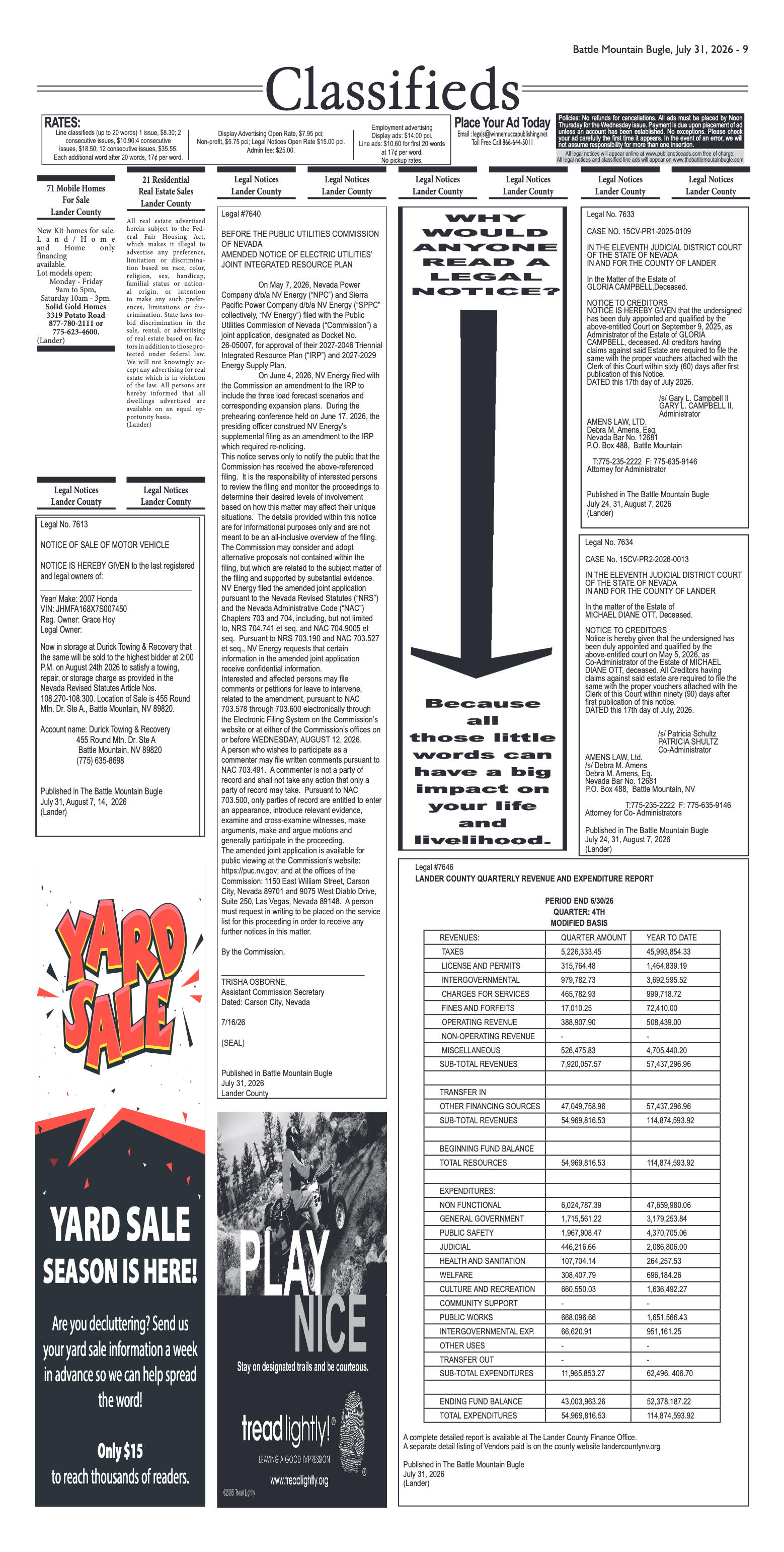 July 31, 2026 - Former newspaper box begins a new  - page 9