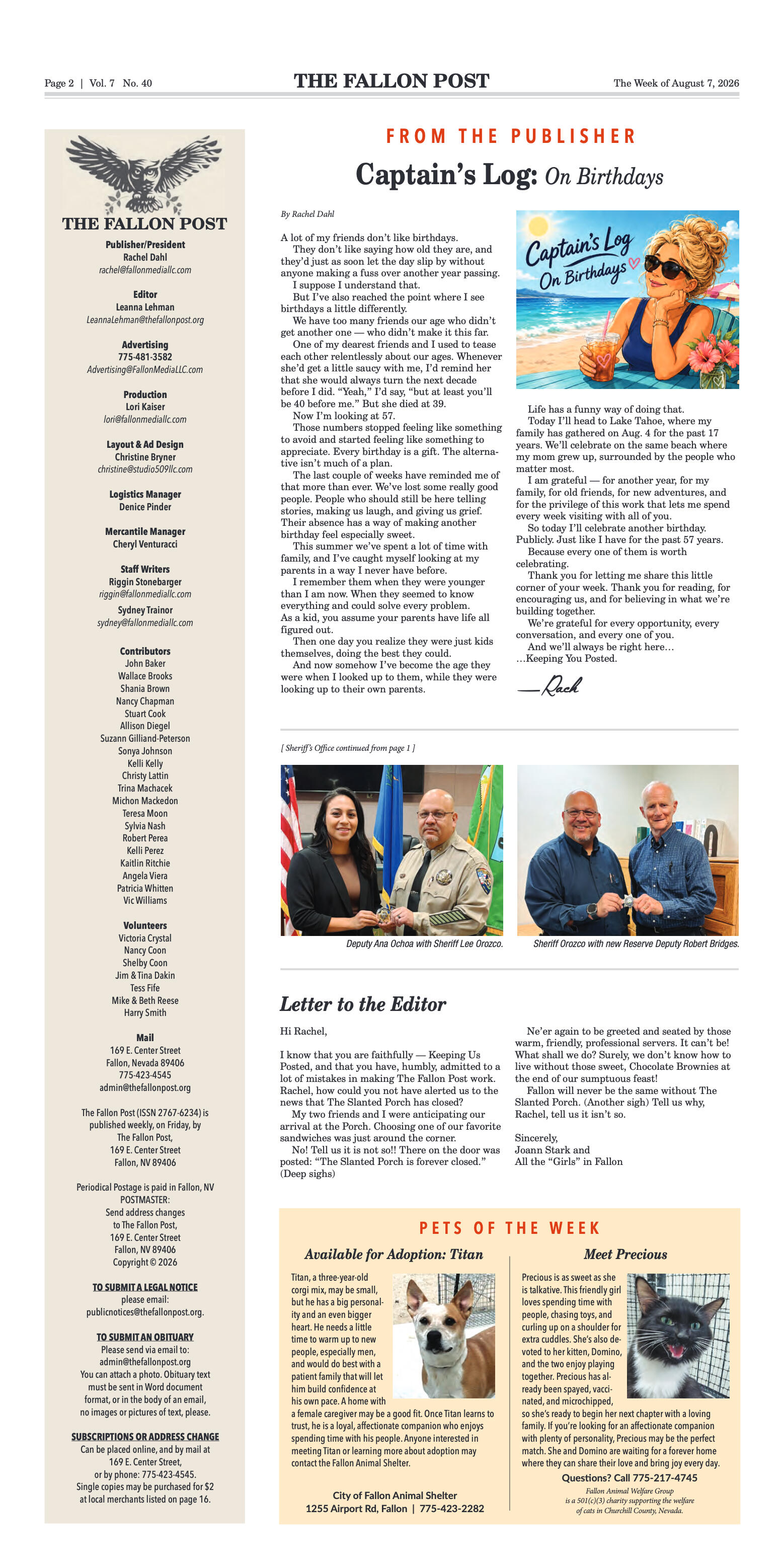 August 7, 2026 -Parents Rally Behind Music Student - page 2