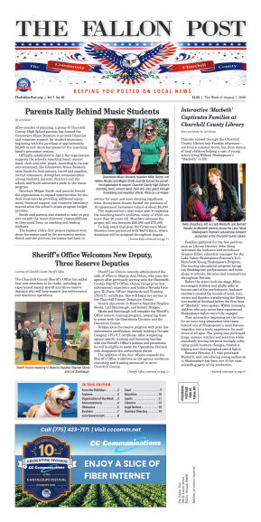 August 7, 2026 -Parents Rally Behind Music Student - page 1
