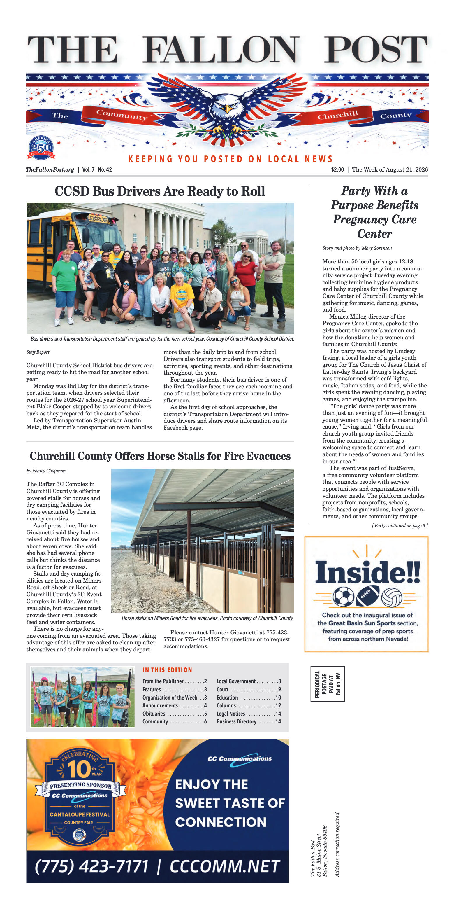 August 21, 2026 -CCSD Bus Drivers Are Ready to Rol - page 1
