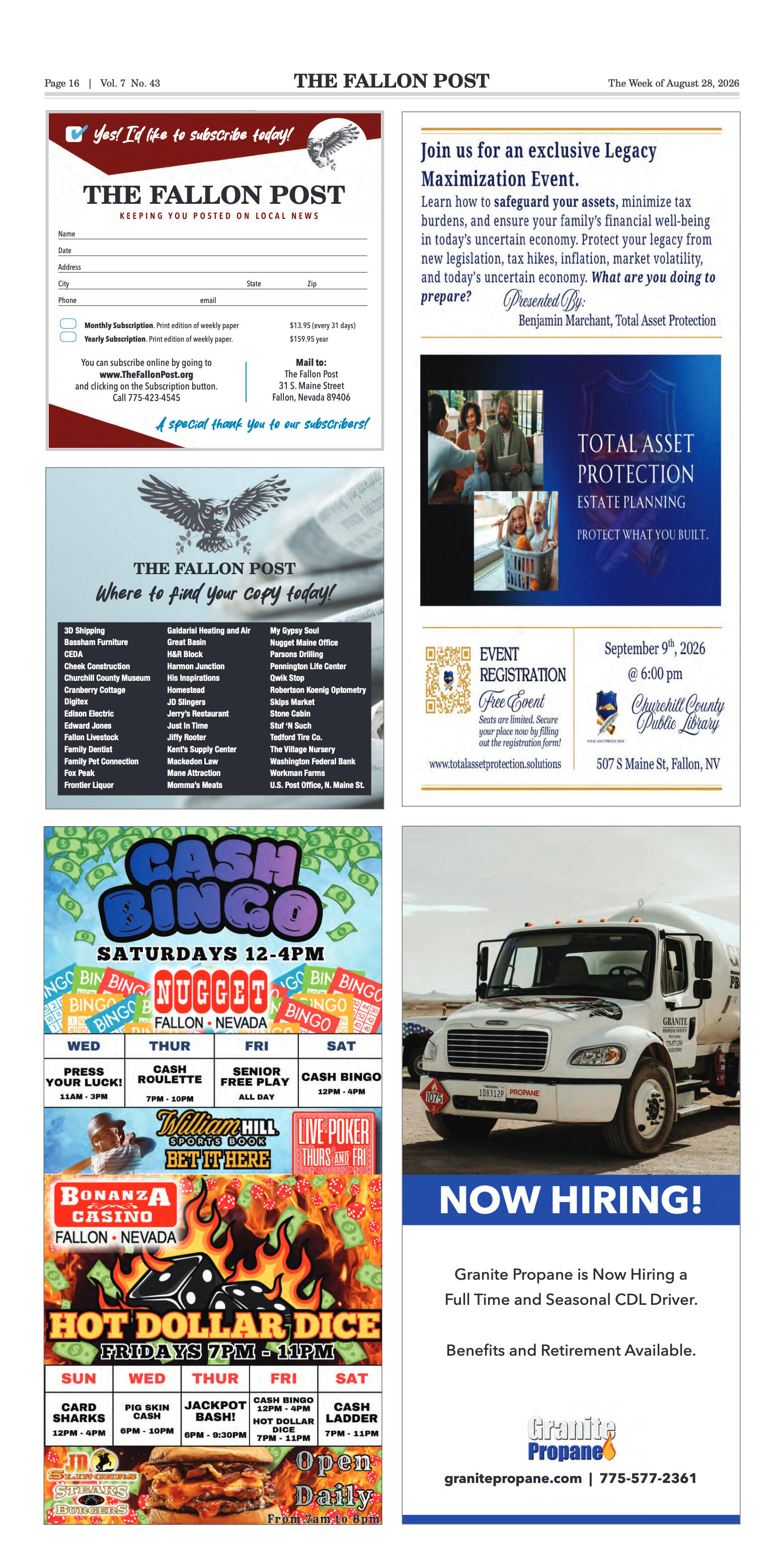 August 28, 2026 -Nevada Air Guard’s High Rollers H - page 16