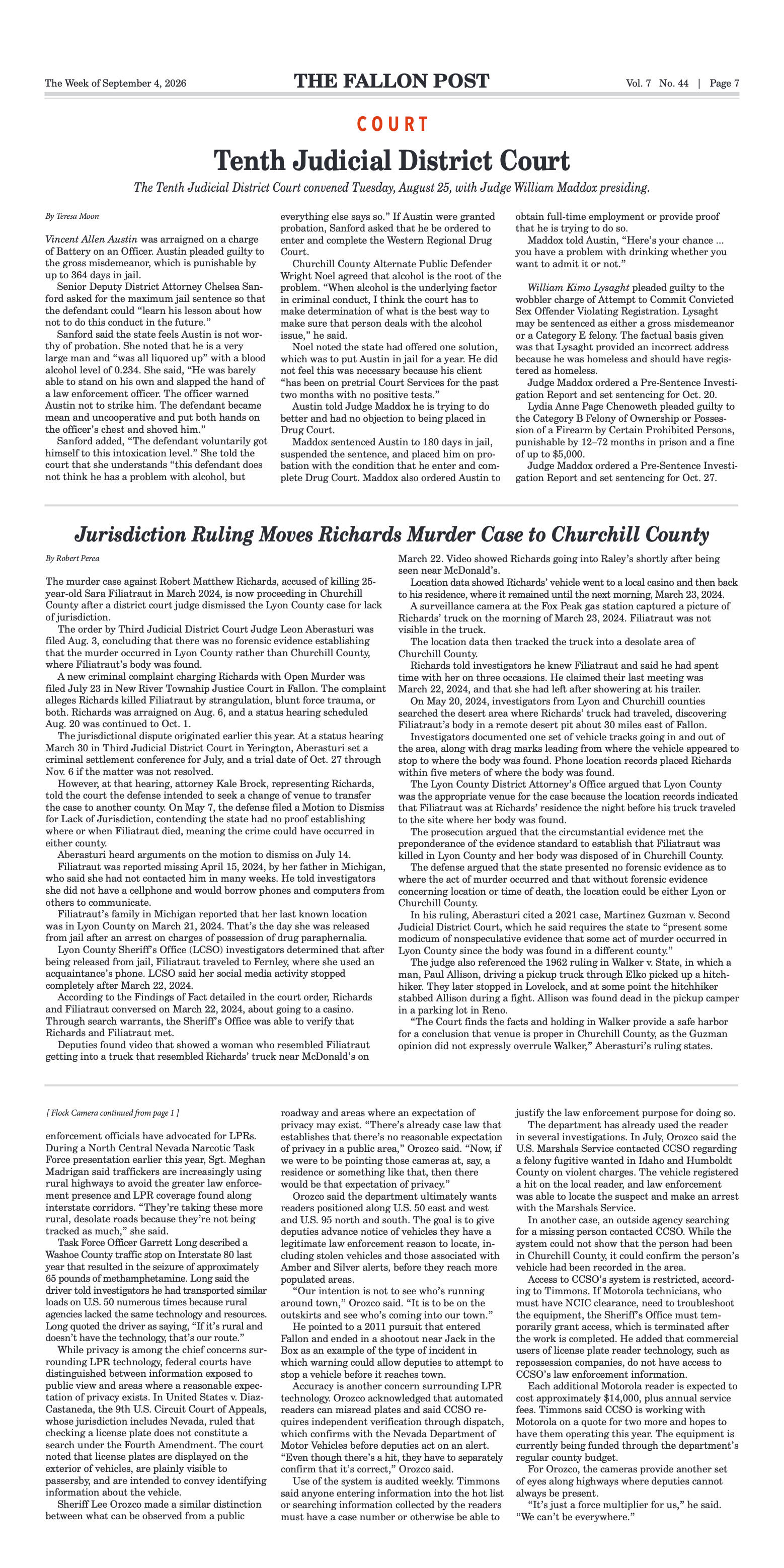 September 4, 2026 -Amid Flock Camera Concerns, CCS - page 7