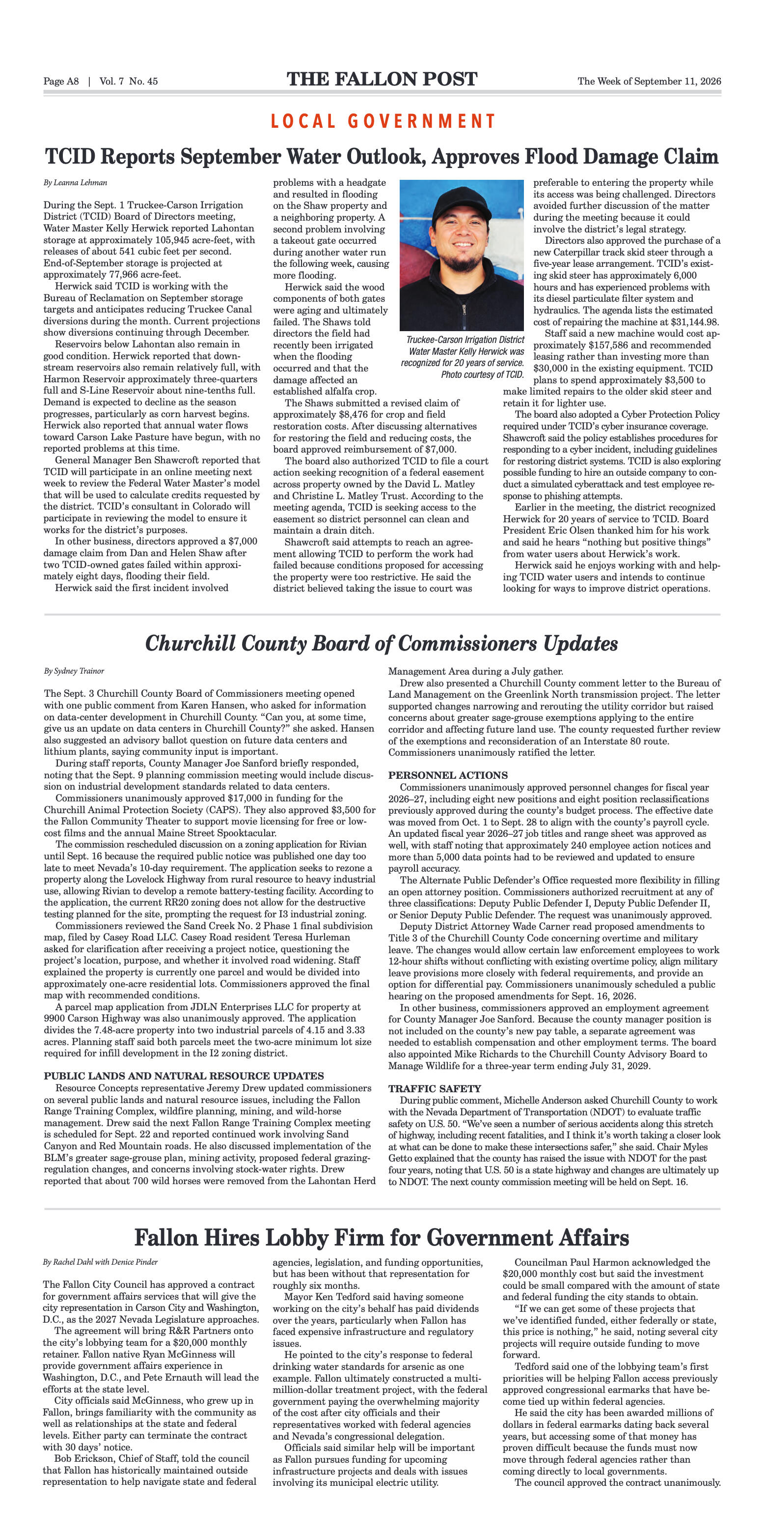 September 11, 2026 -CCHS Comes Out in Force for La - page 8