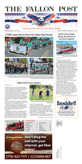 September 11, 2026 -CCHS Comes Out in Force for La - page 1