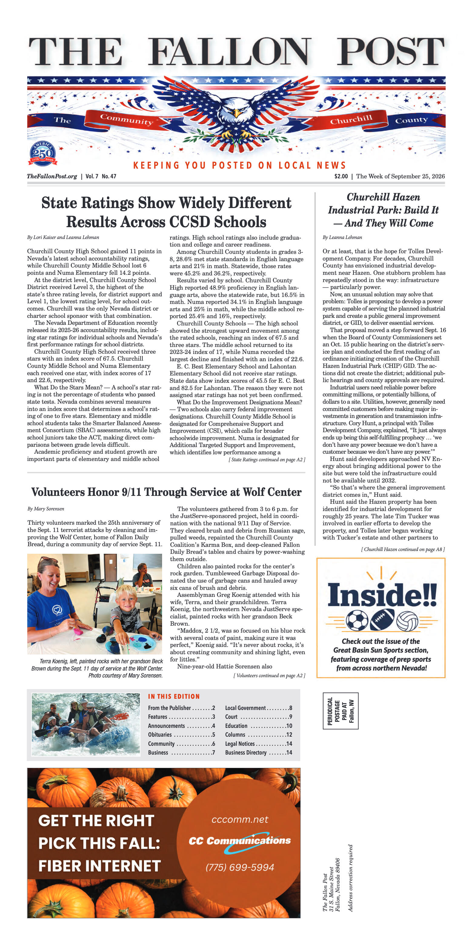 September 25, 2026 -State Ratings Show Widely Diff - page 1