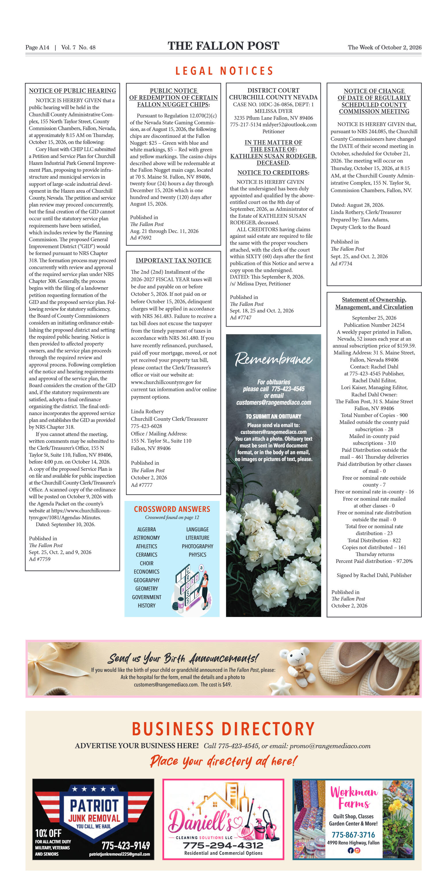 October s, 2026: County Takes a Fresh Look at Land - page 14