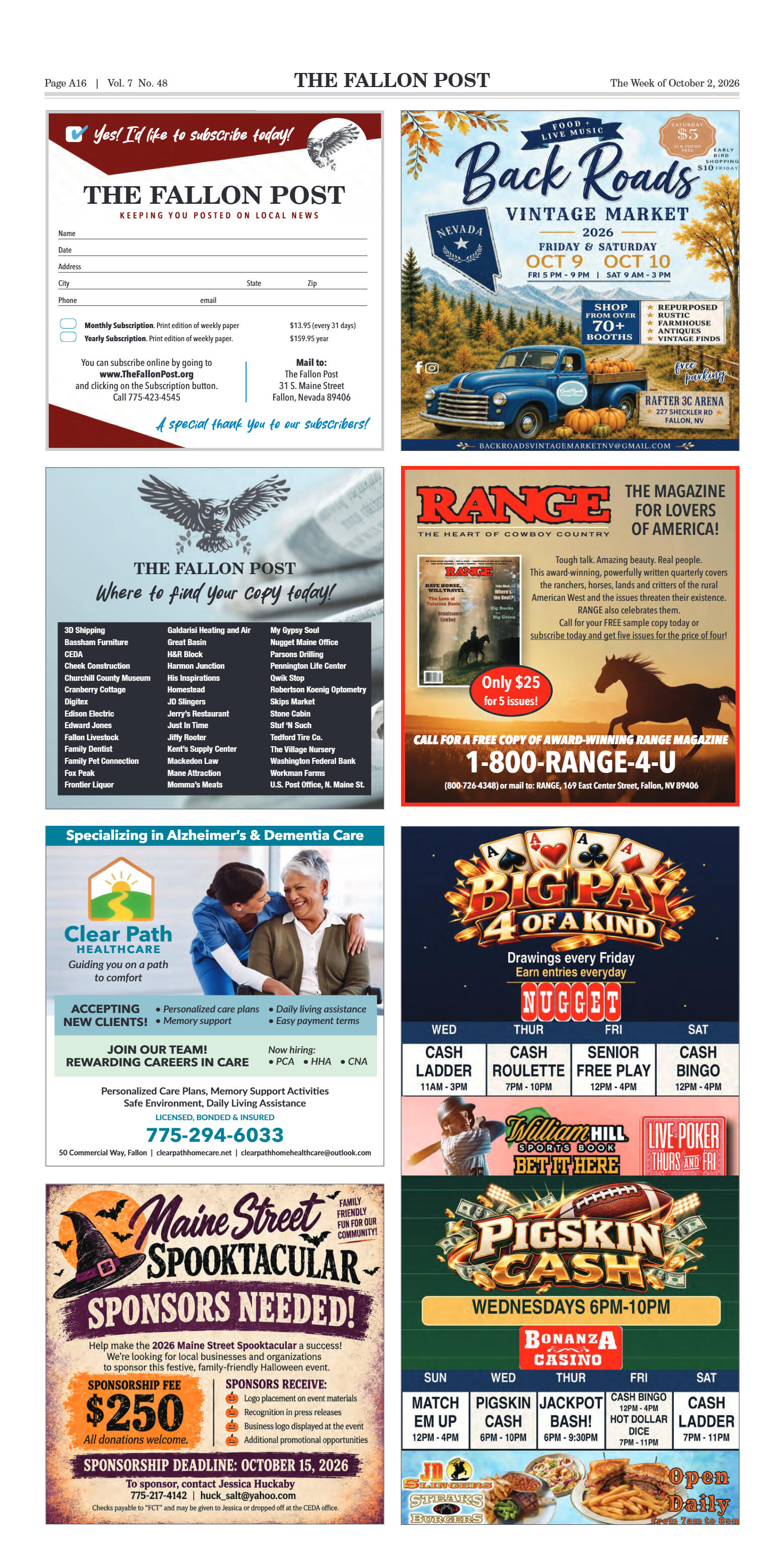 October s, 2026: County Takes a Fresh Look at Land - page 16