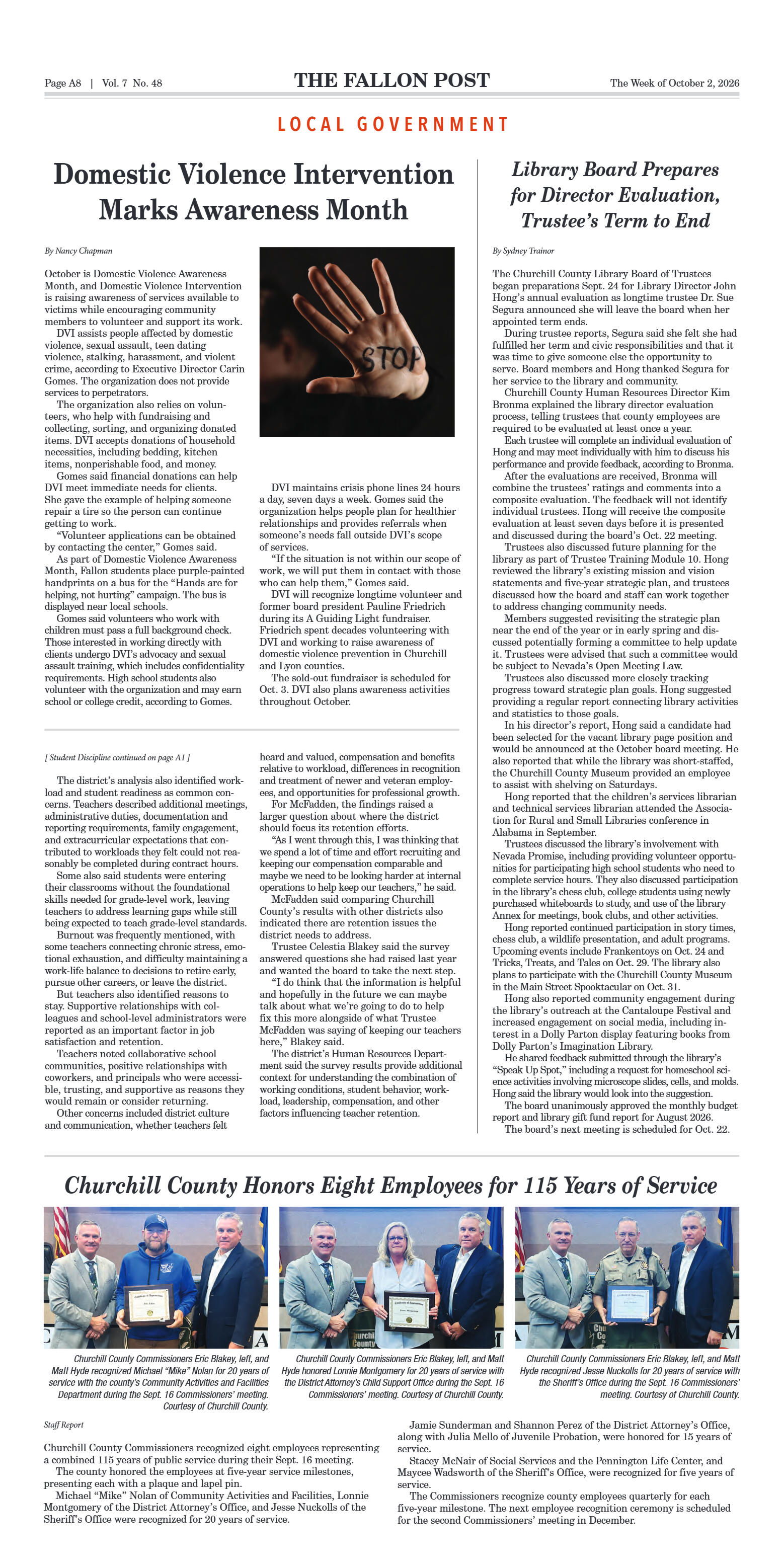 October s, 2026: County Takes a Fresh Look at Land - page 8