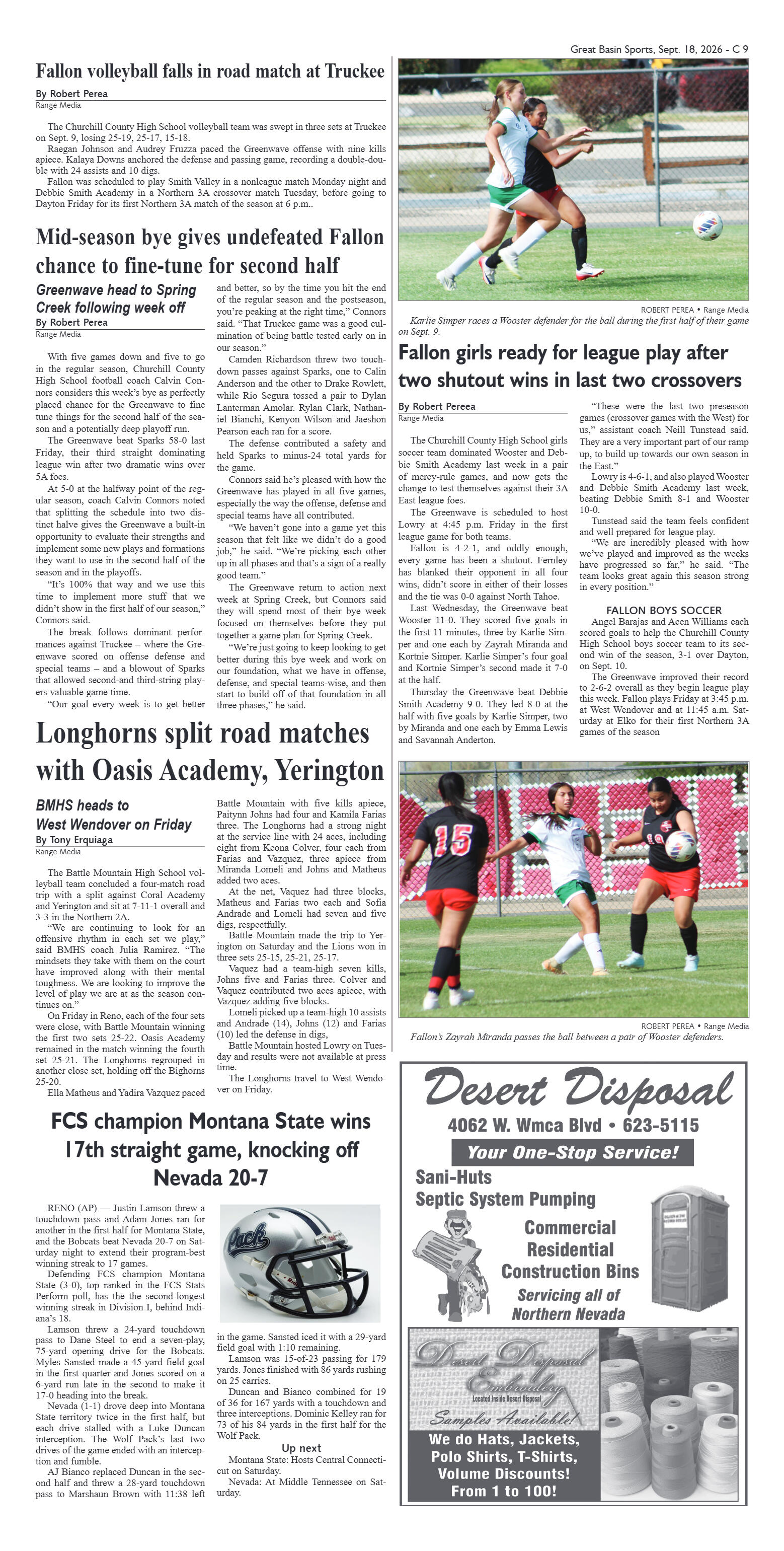 September 18, 2026 - Battle Mountain collects firs - page 9