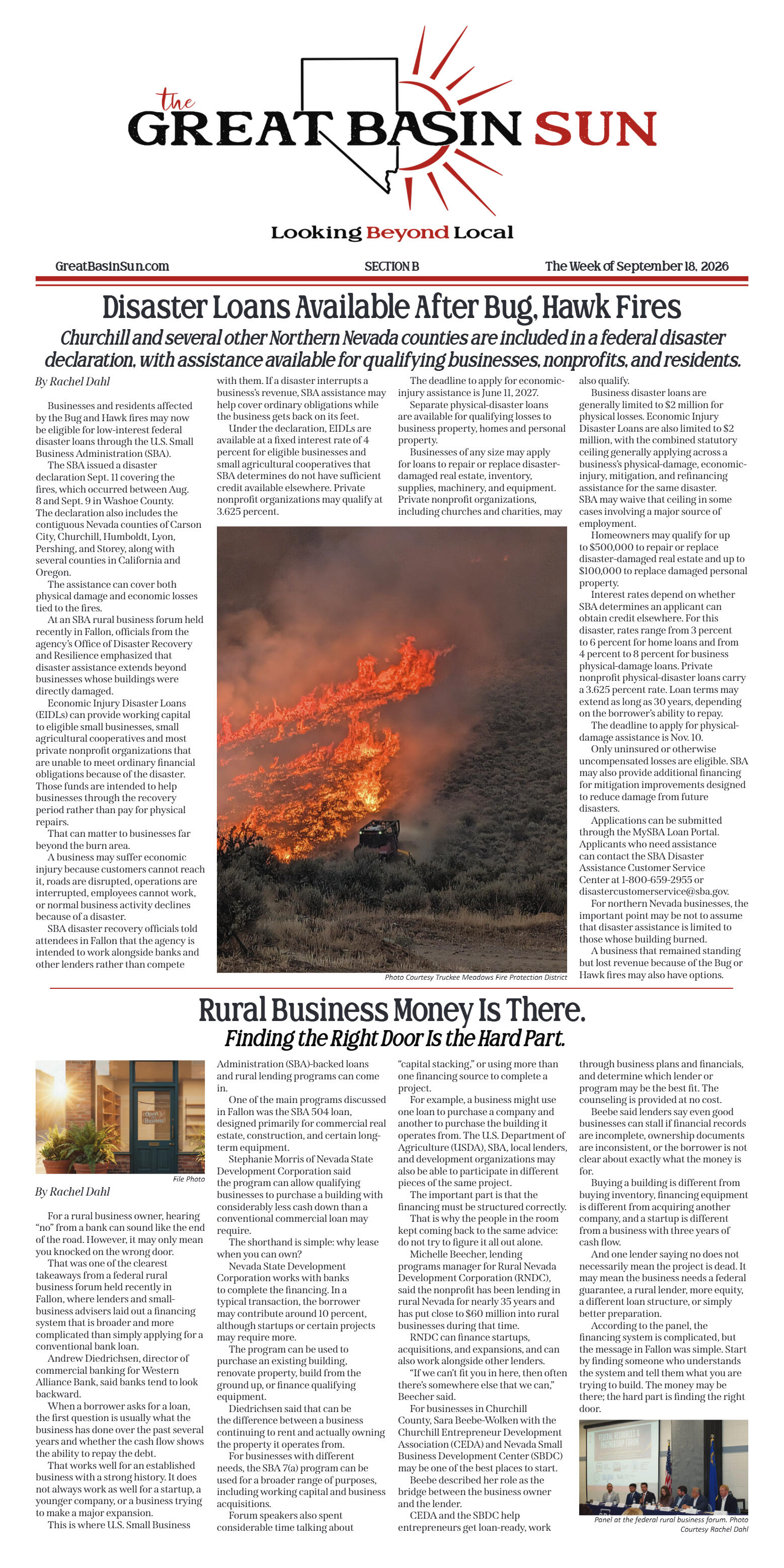 September 18, 2026 - Disaster Loans Available Afte - page 1
