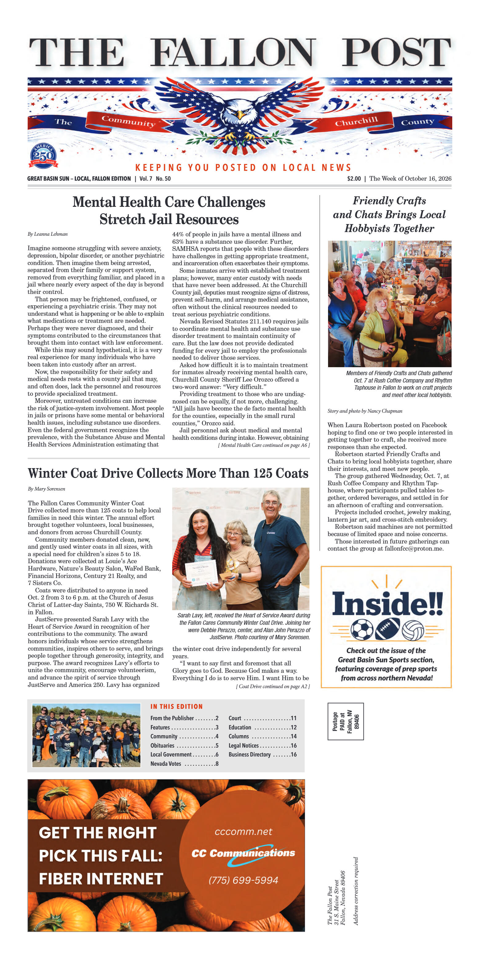 October 16, 2026 - Mental Health Care Challenges S - page 1