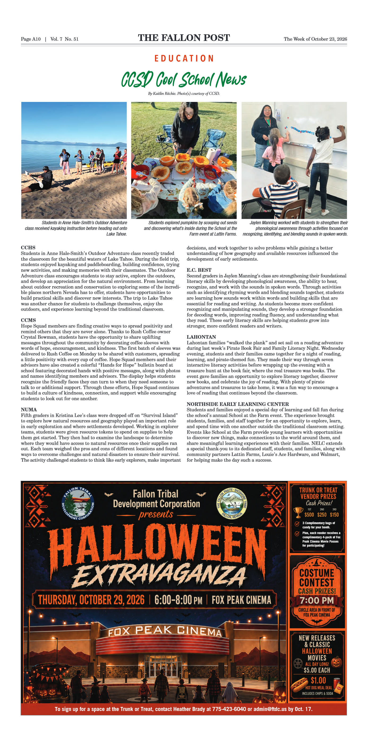 The Fallon Post Oct. 23, 2026: Three Missing Child - page 10