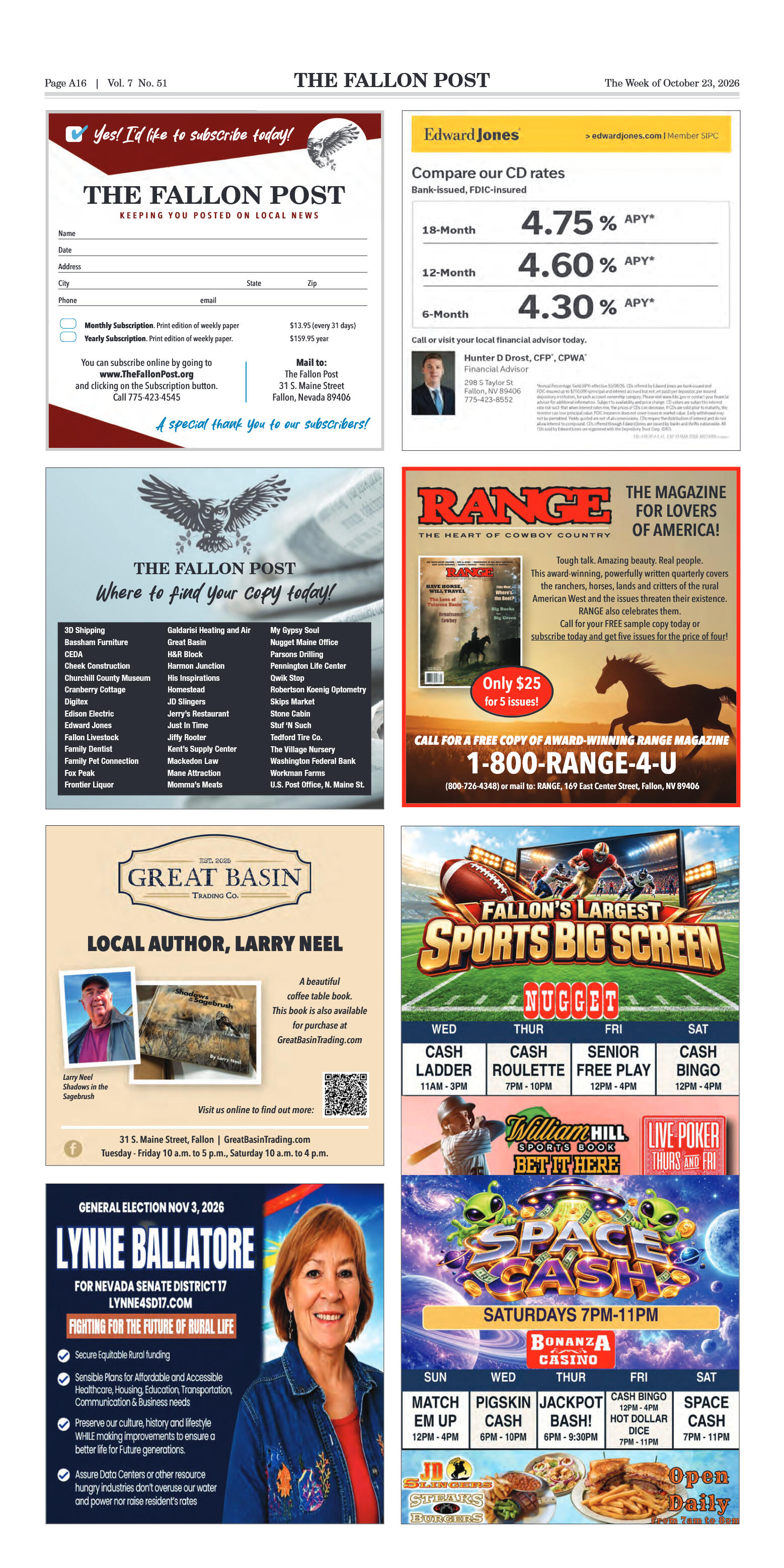 The Fallon Post Oct. 23, 2026: Three Missing Child - page 16