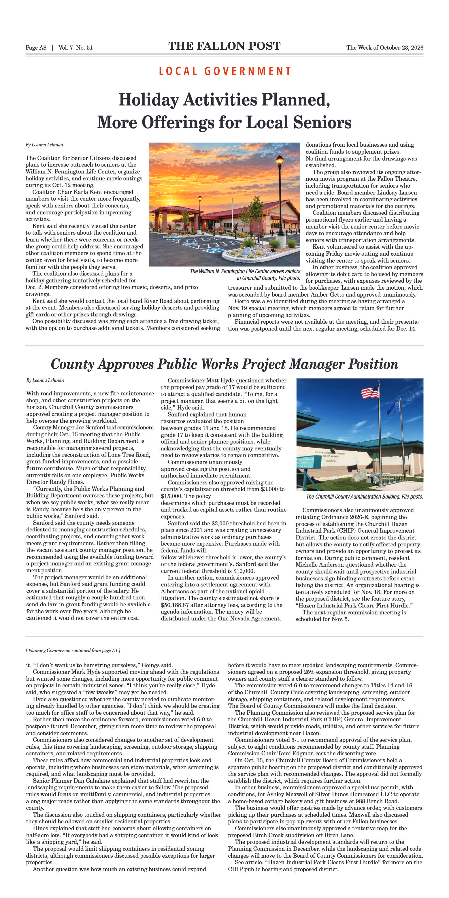 The Fallon Post Oct. 23, 2026: Three Missing Child - page 8