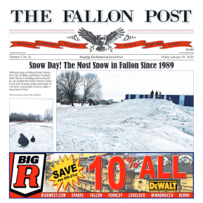 January 19, 2024 Snow Day! The Most Snow in Fallon - page 1