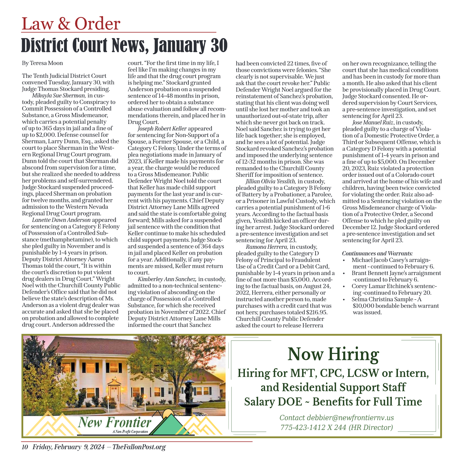 February 9, 2024 - Fallon Chamber of Commerce Reco - page 10