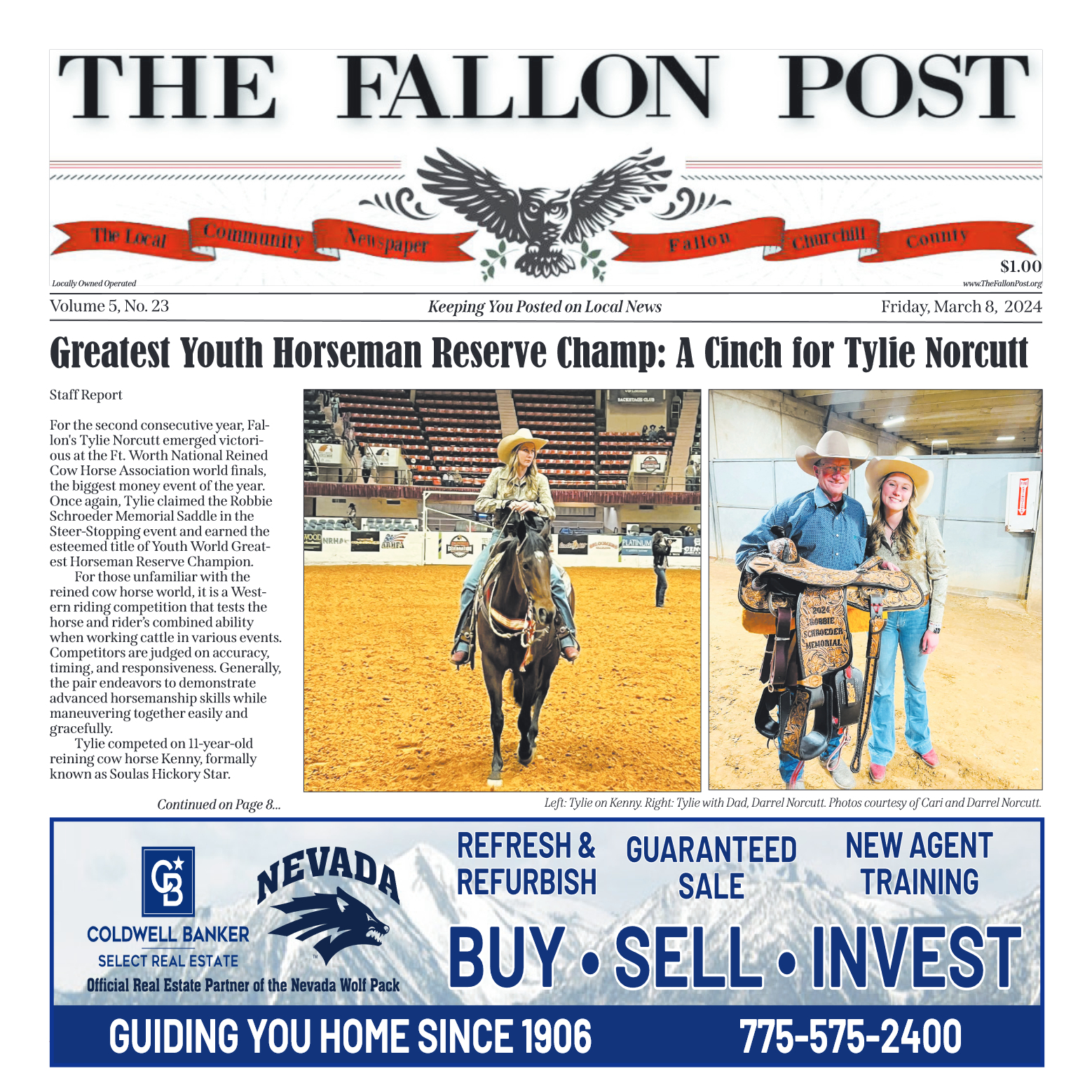 March 8, 2024 - Greatest Youth Horseman Reserve Ch - page 1