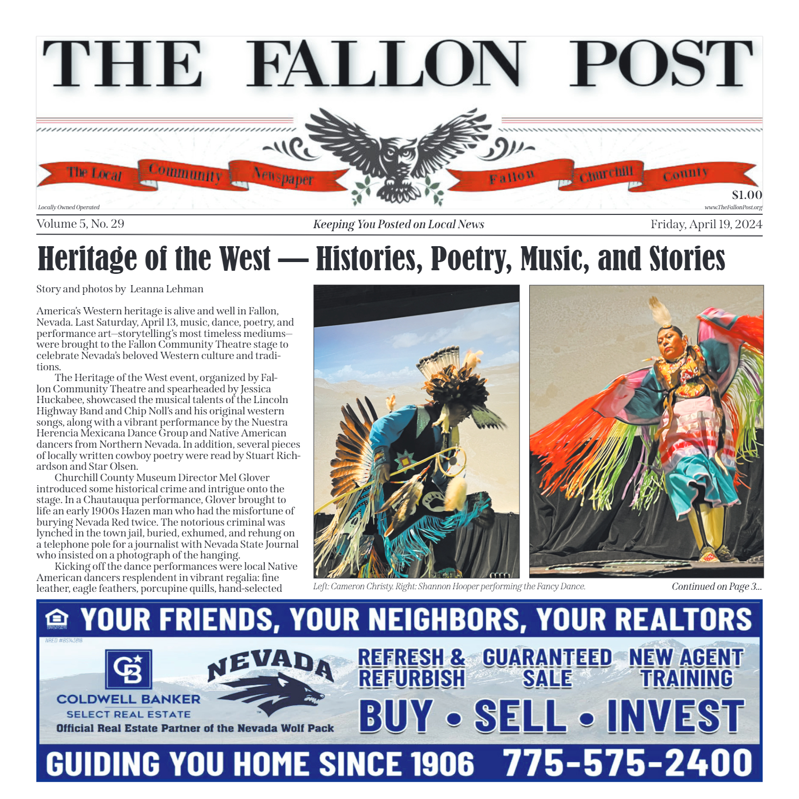 April 19 - Heritage of the West - page 1