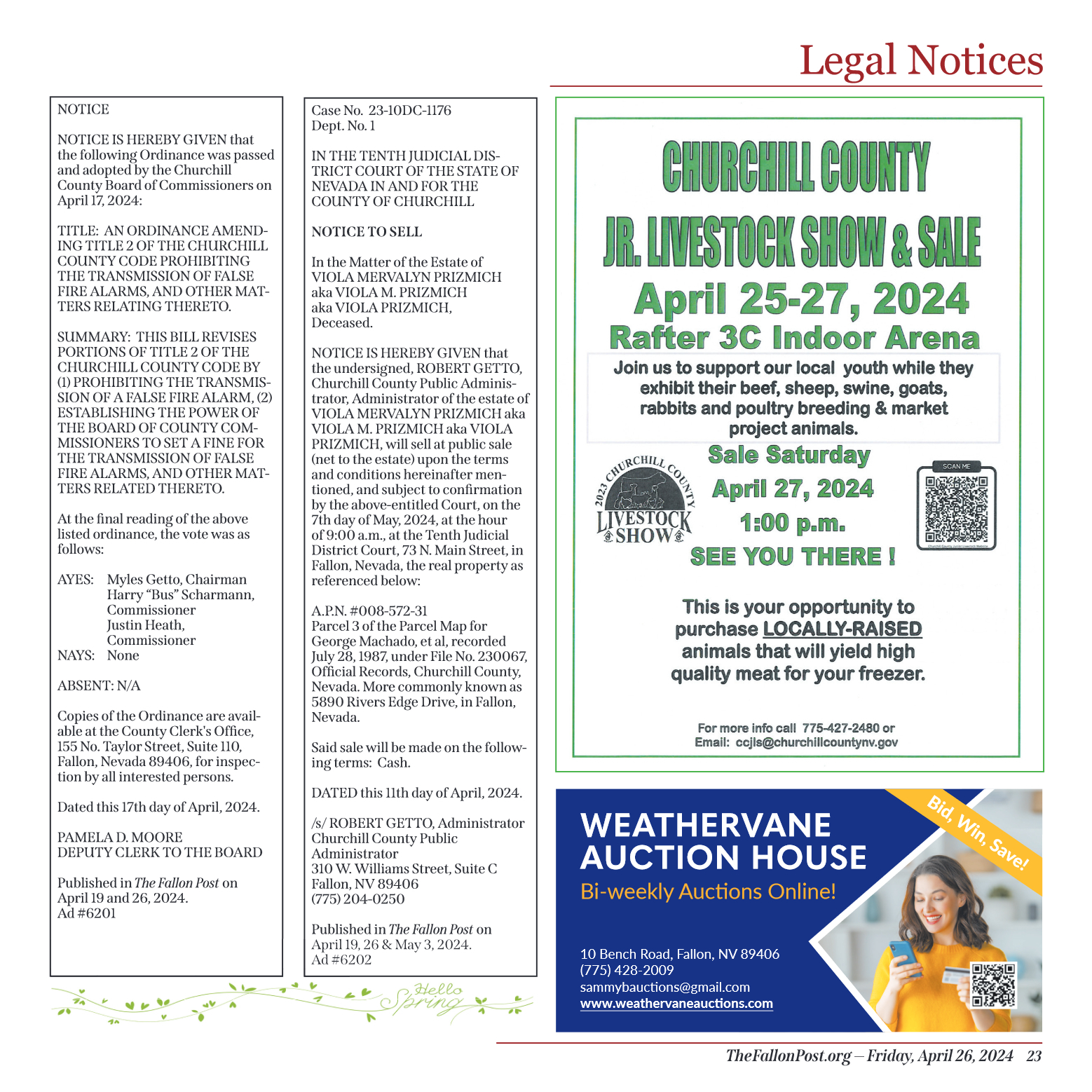 April 26, 2024 - 85th Annual Jr. Livestock Show & - page 23