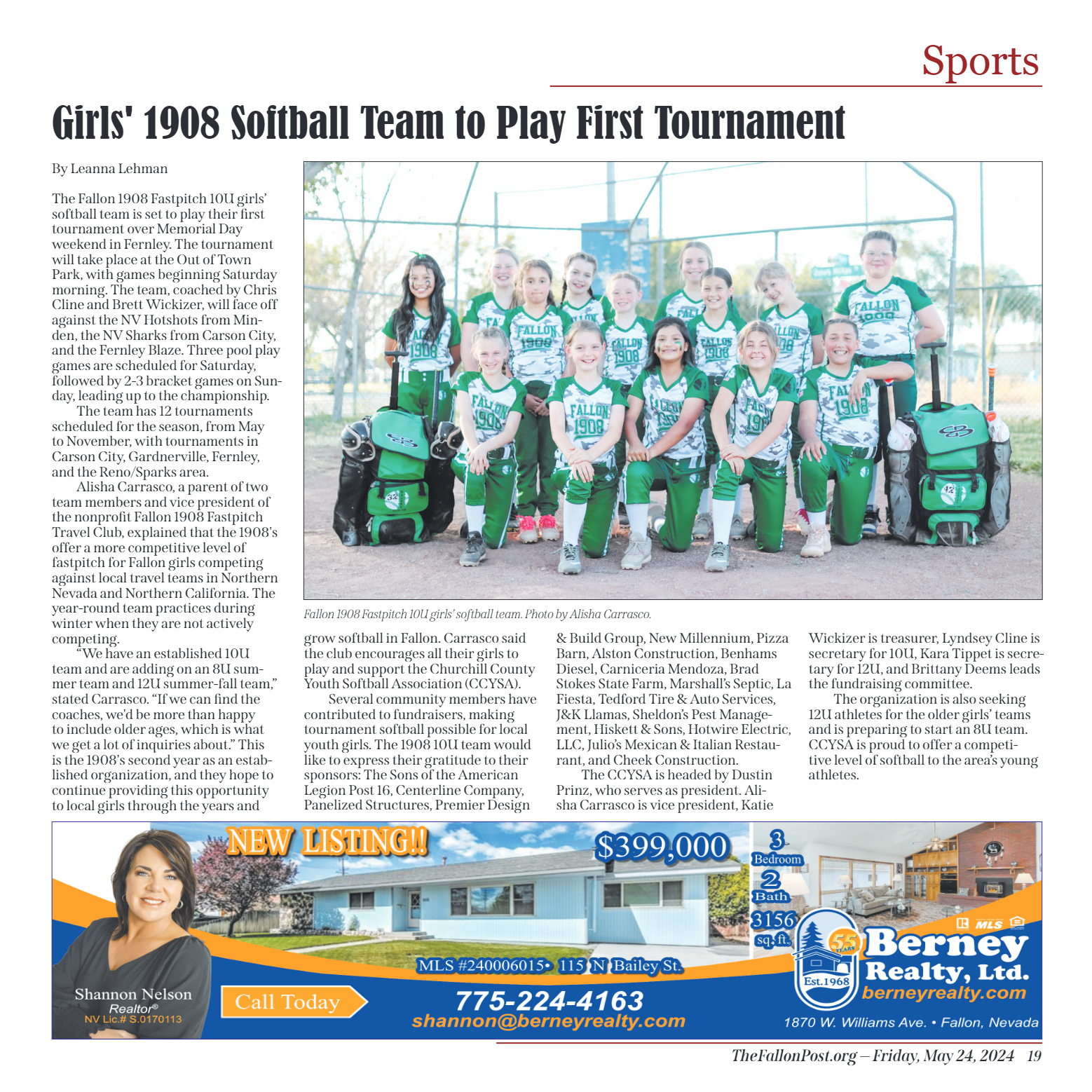 May 24 - CCHS Softball Takes State - page 19