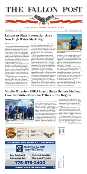 June 14, 2024 - Lahontan State Recreation Area New - page 1