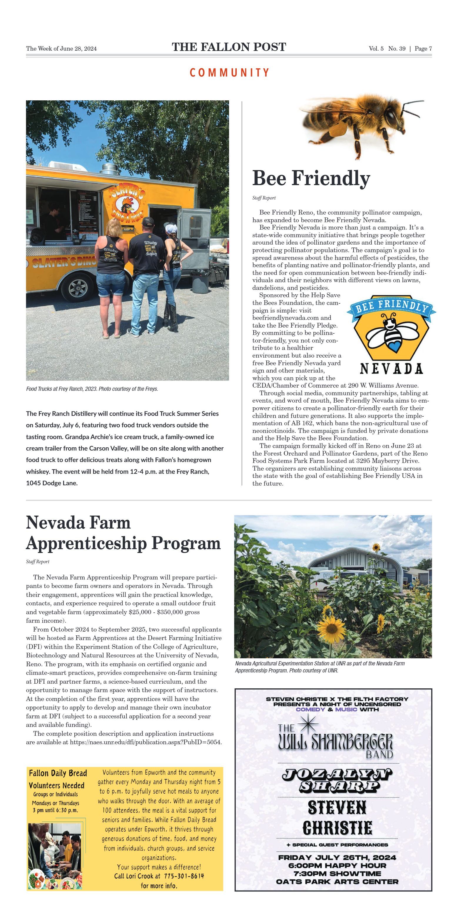 June 28, 2024 - New Frontier to Receive USDA Grant - page 7