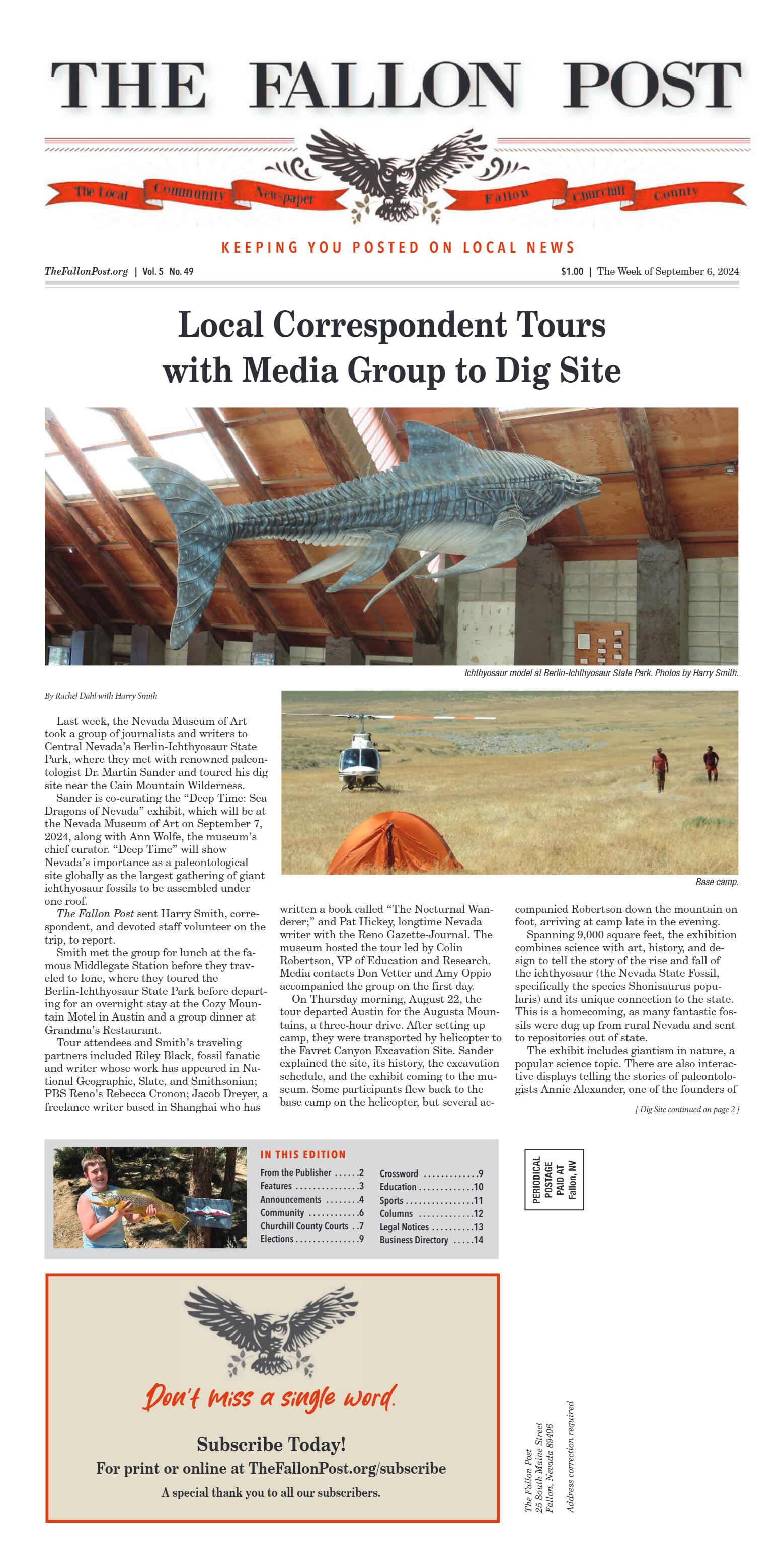 September 6, 2024 - Local Correspondent Tours wit - page 1