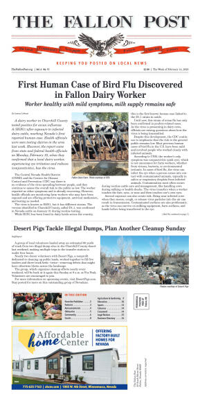 February 14, 2025 - First Human Case of Bird Flu D - page 1