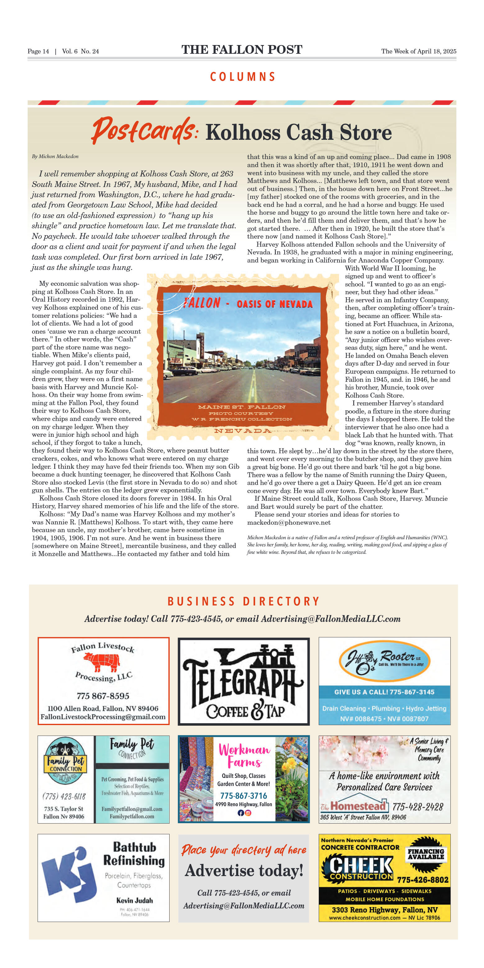April 18, 2025 - BLM Proposes Wild Horse Gather in - page 14
