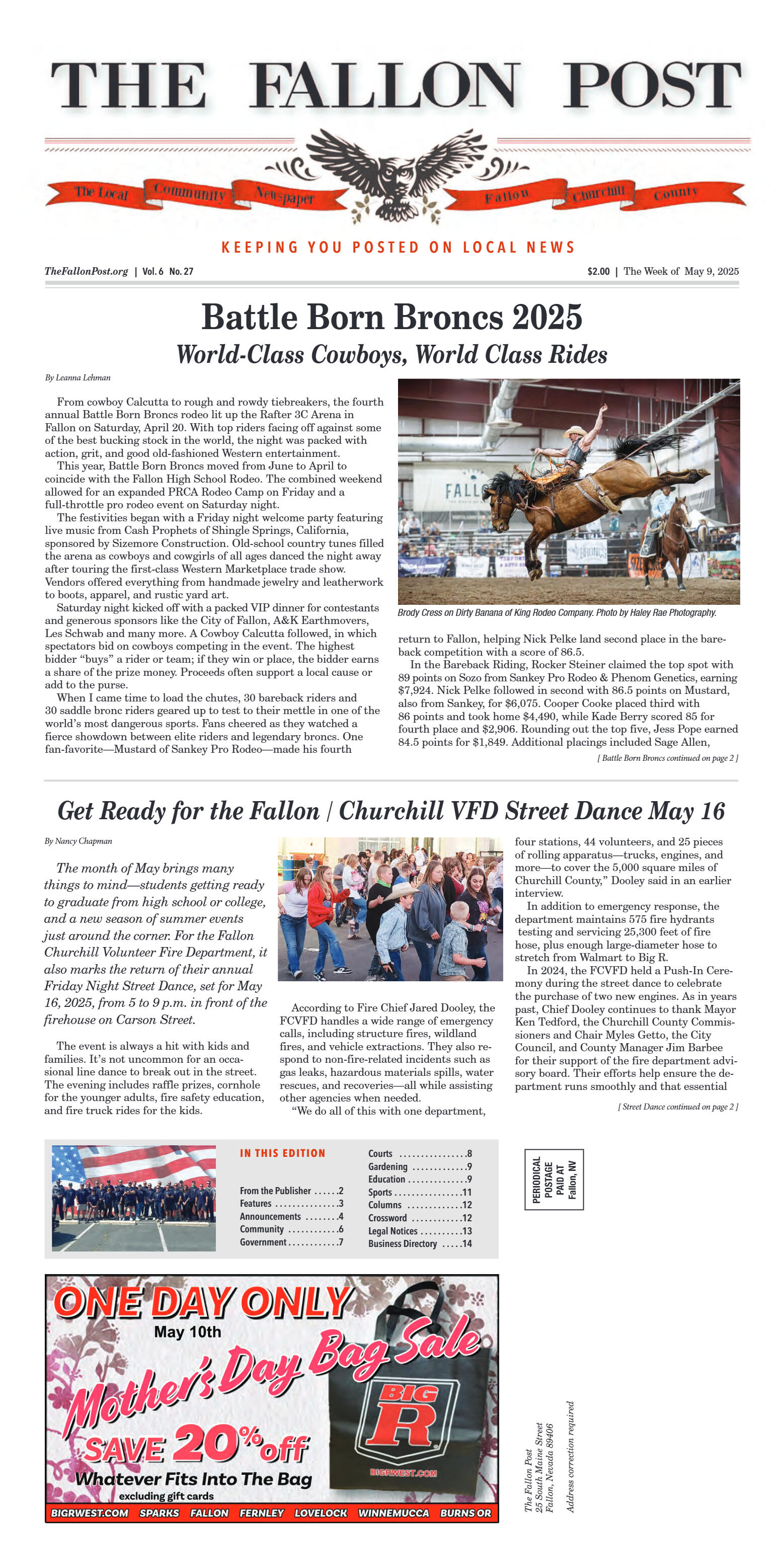 May 9, 2025 -- Battle Born Broncs 2025 - page 1