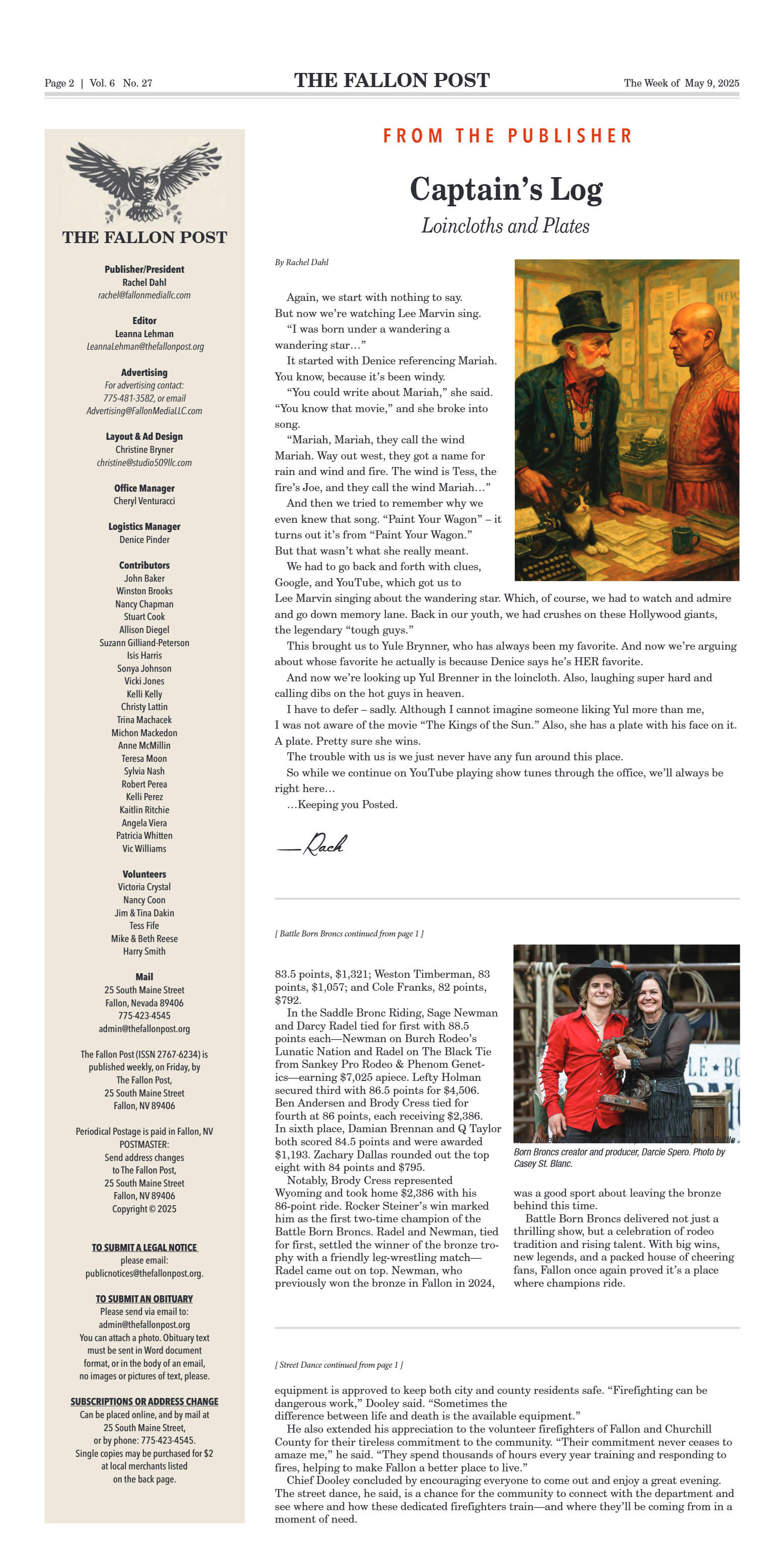 May 9, 2025 -- Battle Born Broncs 2025 - page 2